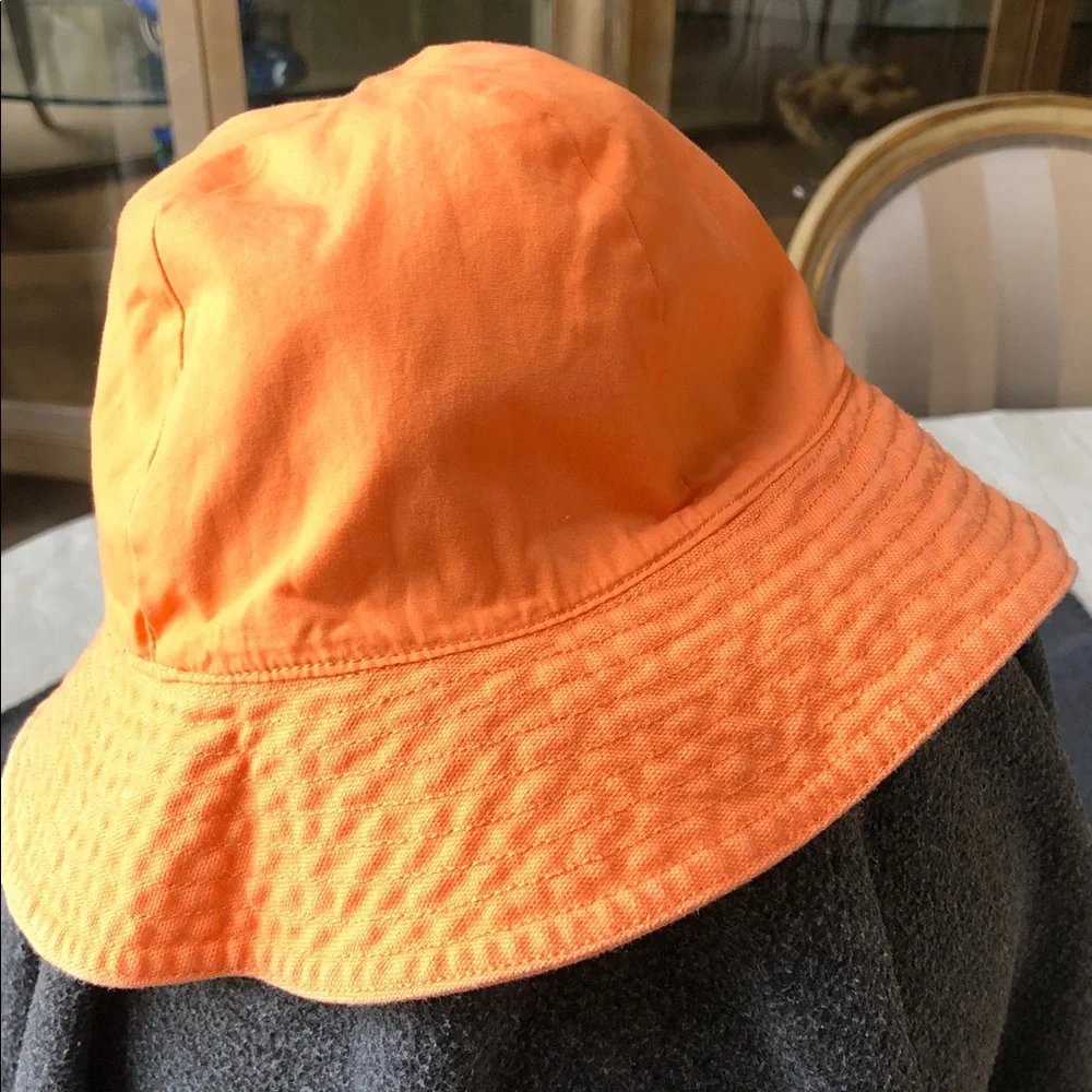 Gymboree Kid’s Unisex 100% Cotton Orange Reversible Sun Hat Size L-XXL (5-7 Yrs)